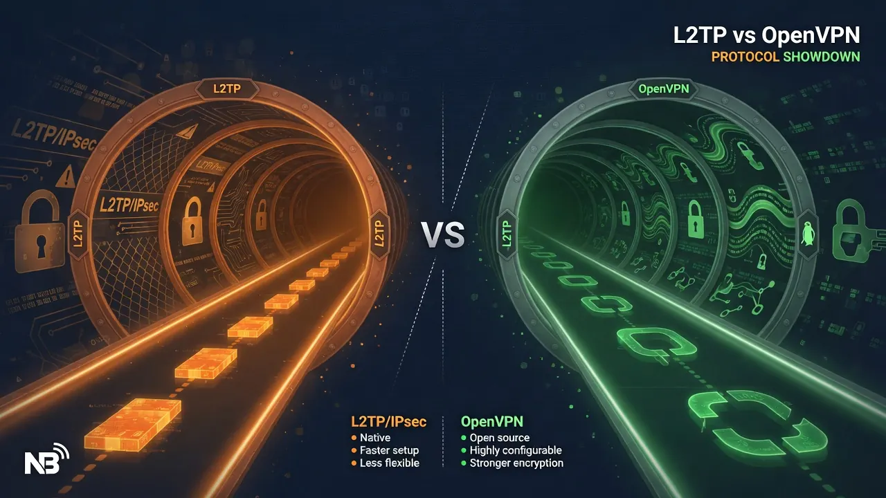تفاوت L2TP و OpenVPN؛ راهنمای انتخاب پروتکل مناسب اتصال شما