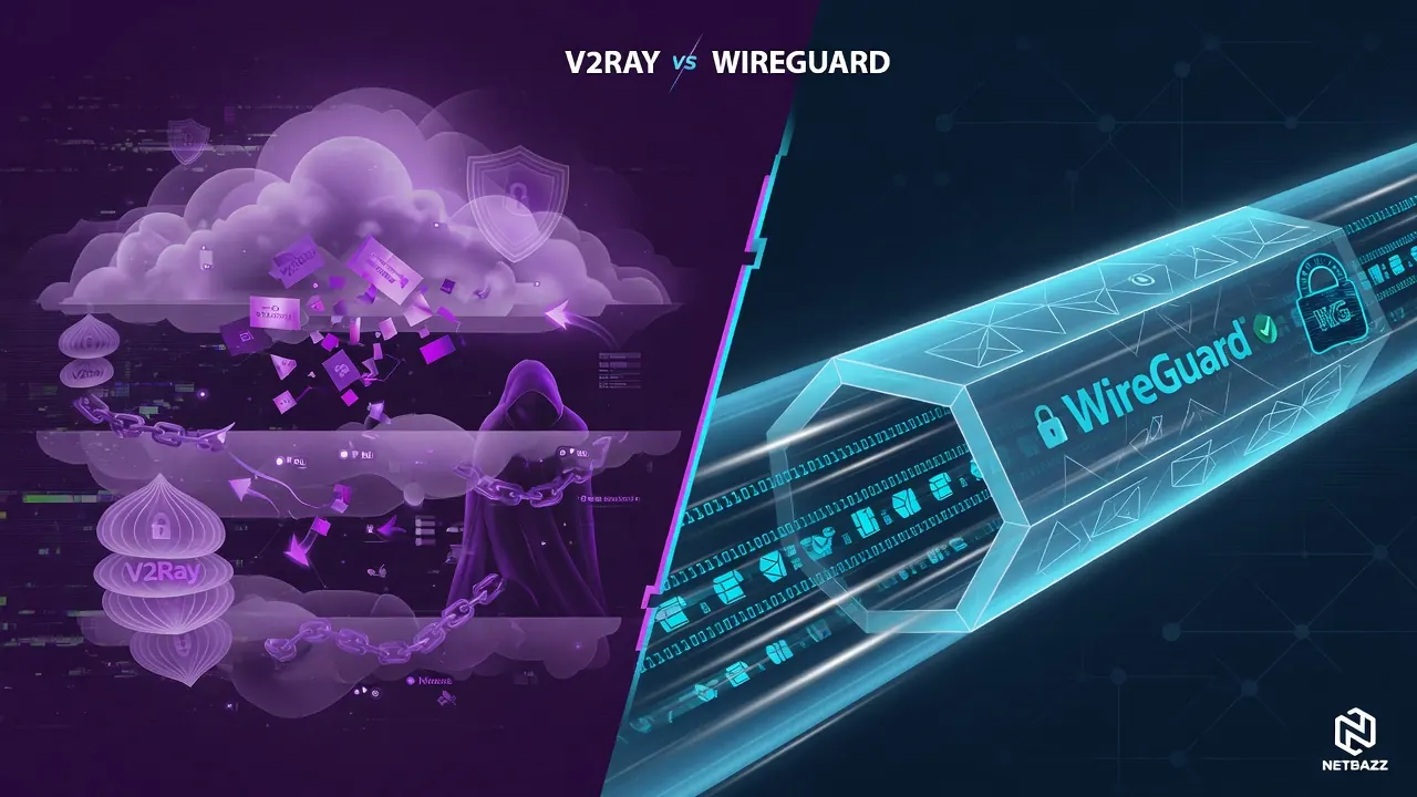 تفاوت V2Ray و WireGuard؛ راهنمای انتخاب پروتکل درست برای شما
